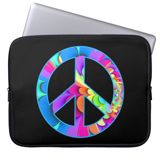 Laptop sleeve för fredsteckensommarpalett (Framsidan)