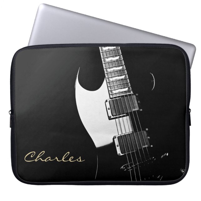 Laptop sleeve för gitarr för personligmusik (Framsidan)