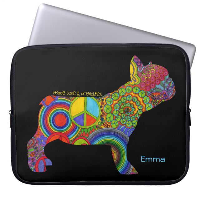 Laptop sleeve för konst "för fredkärlek- & (Framsidan)
