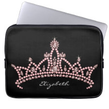 Laptop sleeve för Princess Tiara Kröna (svarten)