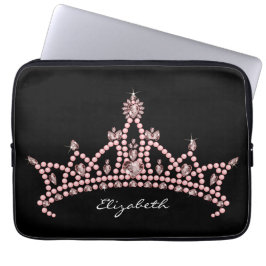Laptop sleeve för Princess Tiara Kröna (svarten)