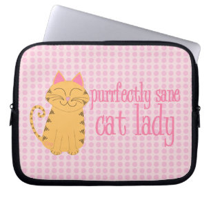 Laptop sleeve för Purrfectly förnuftig kattdam