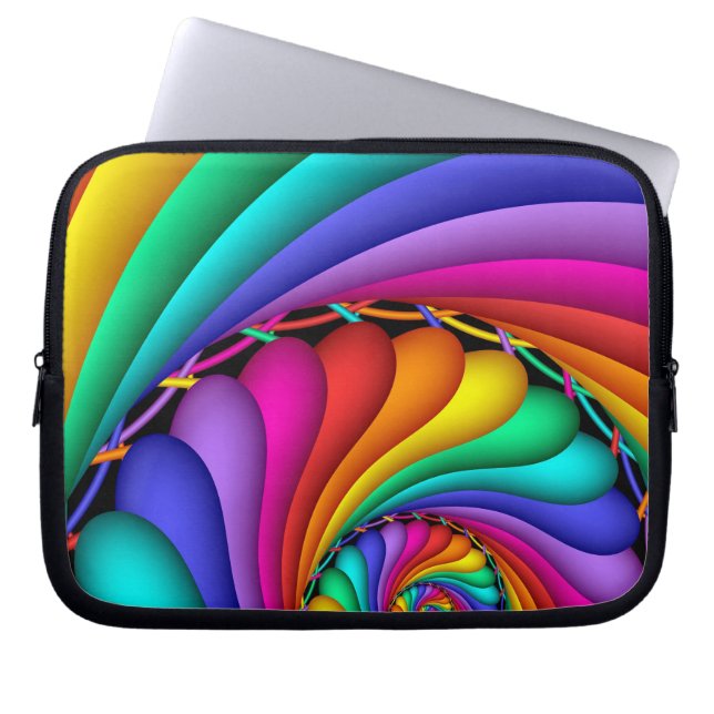 Laptop sleeve för regnbågeStitchery gay pride LGBT (Framsidan)