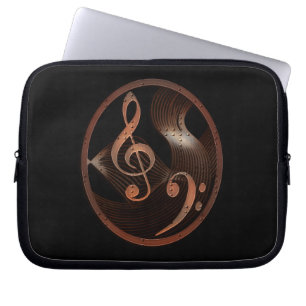 Laptop sleeve för Steampunk musikdesign