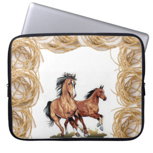 Laptop sleeve Horses