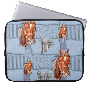 Laptop sleeve Horses