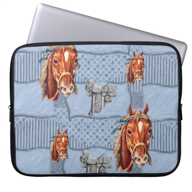 Laptop sleeve Horses (Framsidan)