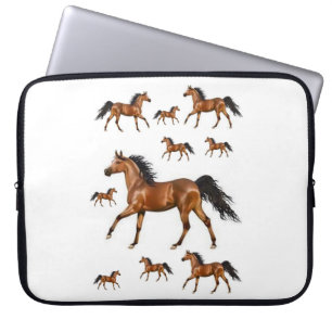 Laptop sleeve Horses
