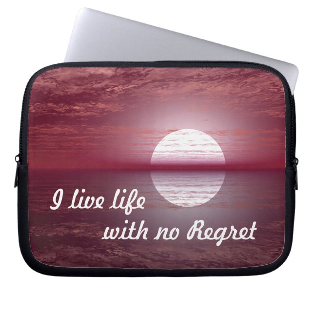 Laptop sleeve - inget Motivational citationstecken (Framsidan)