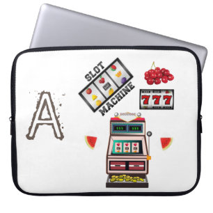 Laptop sleeve-kortplats Maskin Casino Fodral