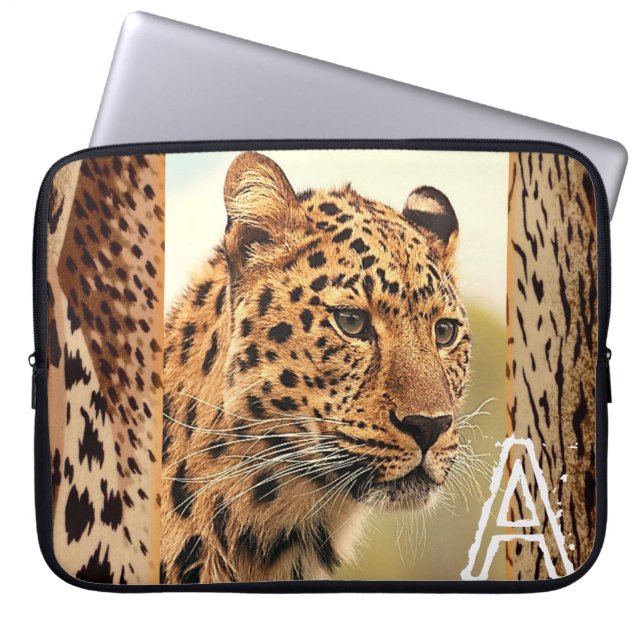 Laptop sleeve Leopard (Framsidan)