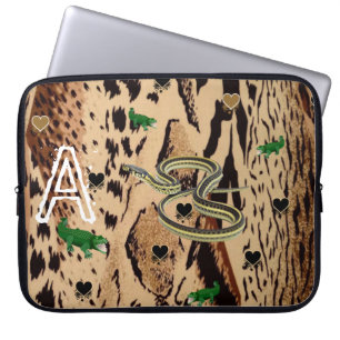 Laptop sleeve Leopard Snakes