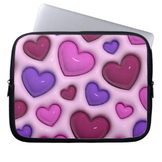 Laptop sleeve med 3D-glanshjärdar