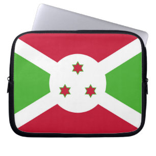 Laptop sleeve med flagga Burundi