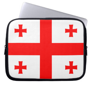 Laptop sleeve med flagga Georgien