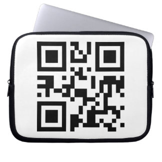 Laptop sleeve med QR kodifierar