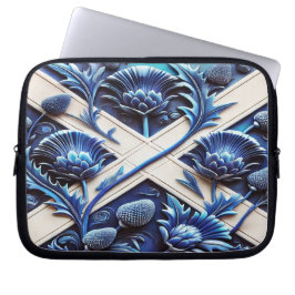 Laptop sleeve med Scottish Thistles Design