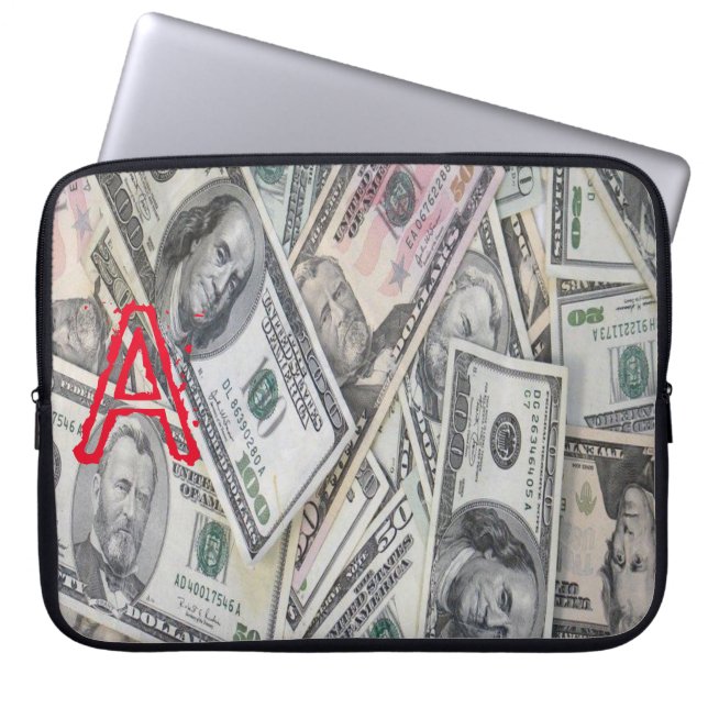 Laptop sleeve Money (Framsidan)