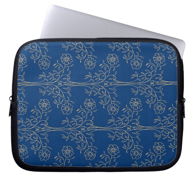 Laptop sleeve, Mörk blått Fodral (Framsidan)
