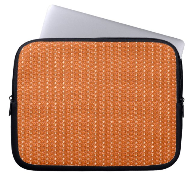 Laptop sleeve Orange Glitter (Framsidan)