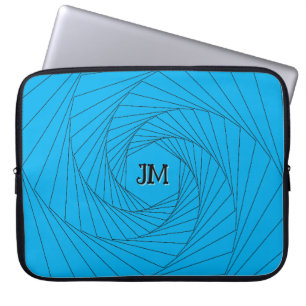 Laptop sleeve - Perspektiv optisk Illusion Blue