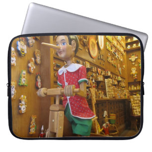 Laptop sleeve--Pinocchio docka Sleeve