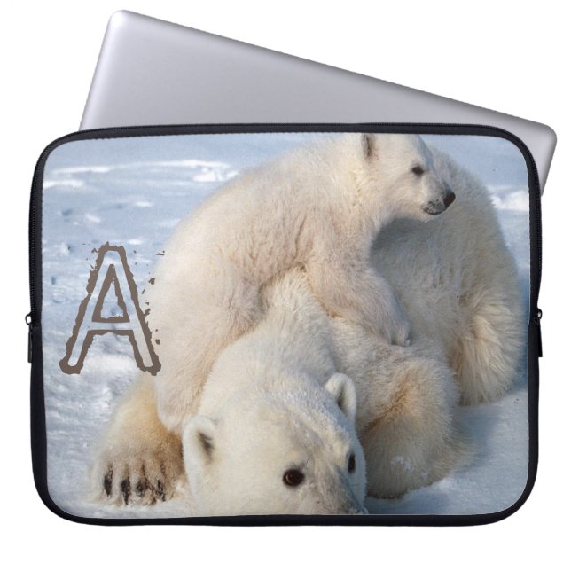 Laptop sleeve Polar Bear (Framsidan)