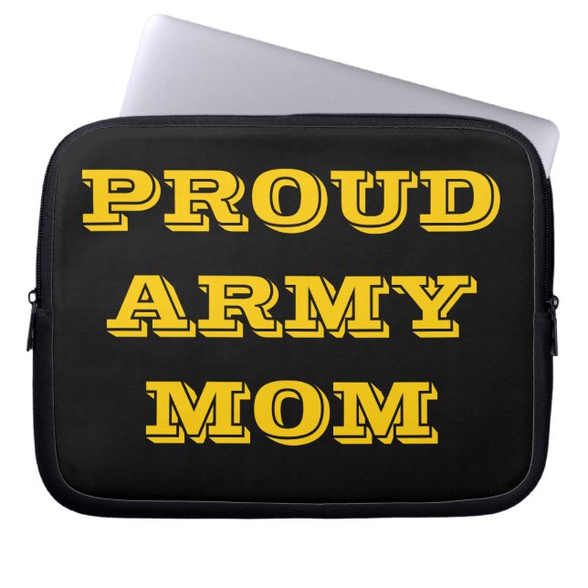 Laptop sleeve Proud Army Mamma (Framsidan)
