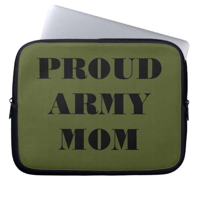 Laptop sleeve Proud Army Mamma (Framsidan)