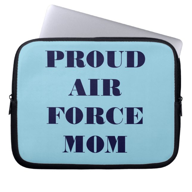 Laptop sleeve Proud Luft Force Mamma (Framsidan)