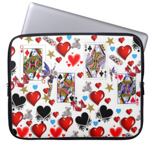 Laptop sleeve Queen Hearts