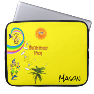 Laptop sleeve Rainbow Beach Roligt