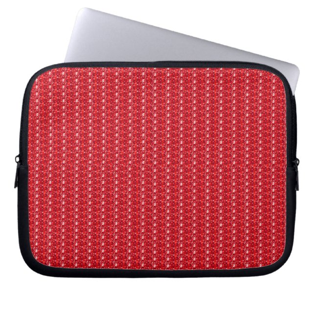 Laptop sleeve Red Glitter (Framsidan)