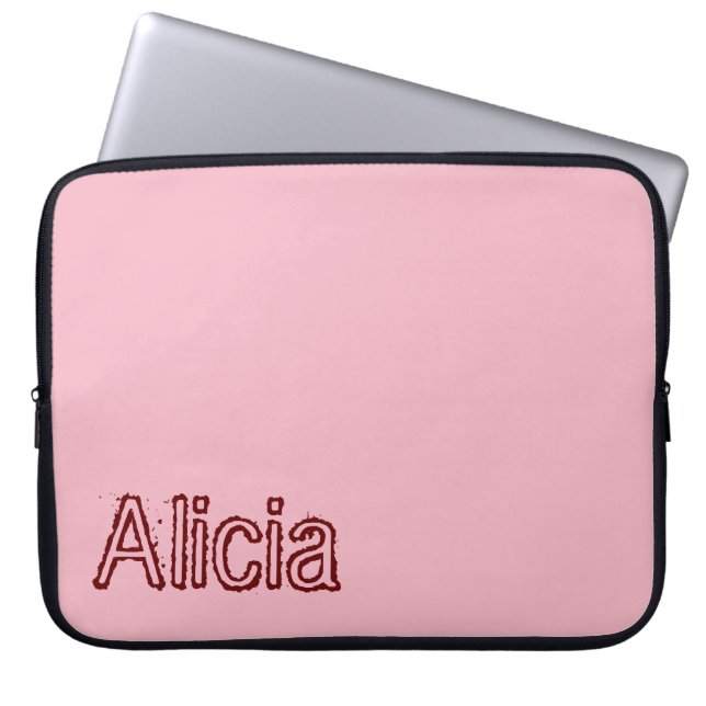 Laptop sleeve Rosa (Framsidan)