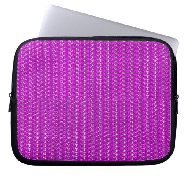 Laptop sleeve Rosa Glitter (Framsidan)