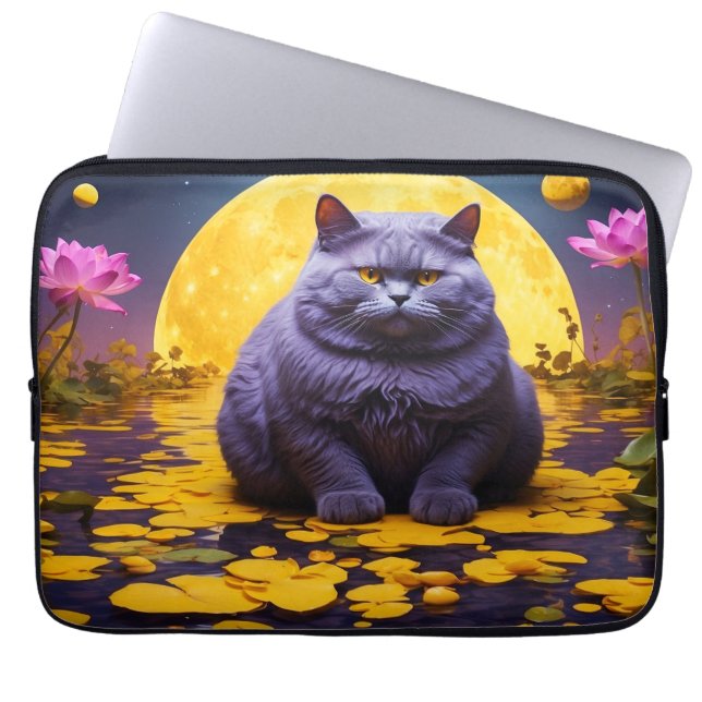 Laptop sleeve - Snyggt Cat Design (Framsidan)