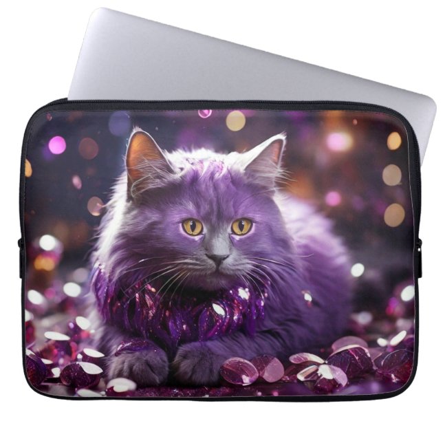 Laptop sleeve - Snyggt Cat Design (Framsidan)