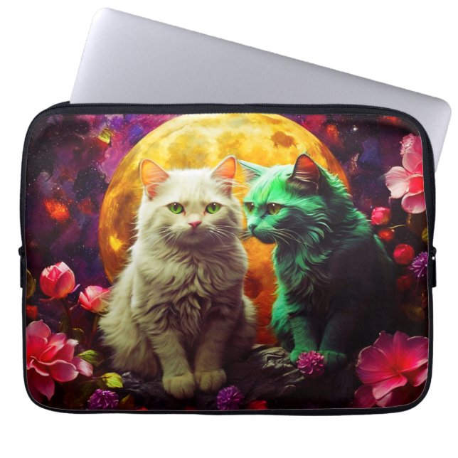 Laptop sleeve - Snyggt Cat Design (Framsidan)