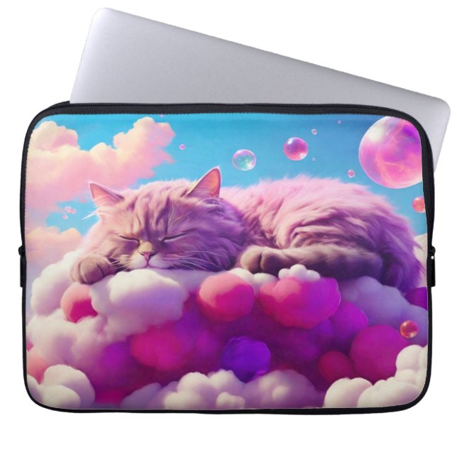 Laptop sleeve - Snyggt Cat Design (Framsidan)