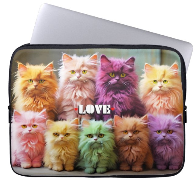Laptop sleeve - Snyggt Cat Design (Framsidan)