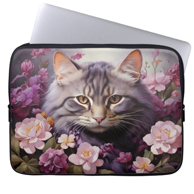 Laptop sleeve - Snyggt Cat Design (Framsidan)