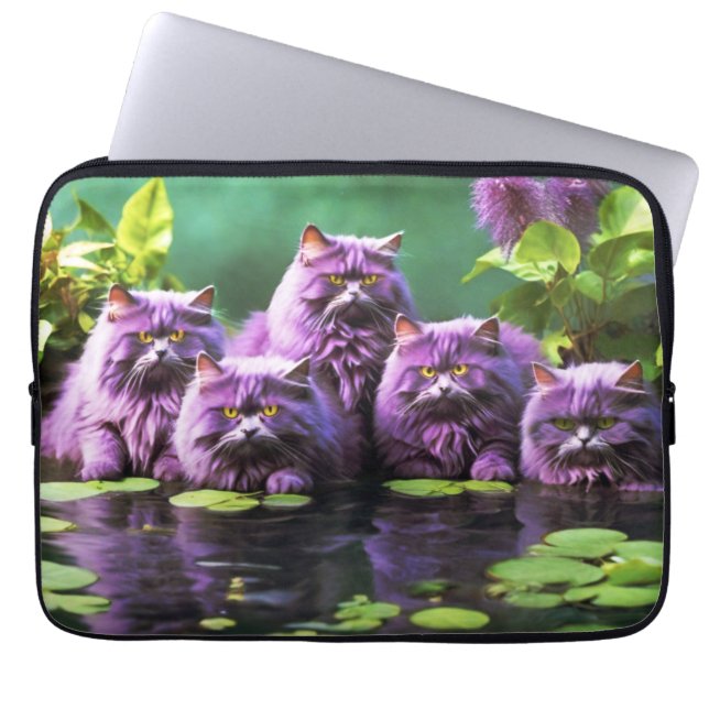 Laptop sleeve - Snyggt Cat Design (Framsidan)