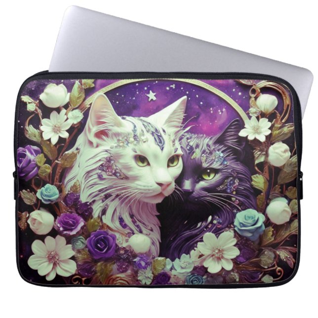 Laptop sleeve - Snyggt Katt (Framsidan)