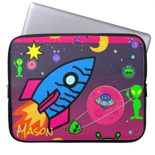 Laptop sleeve Spaceship Utomjordingars Astronaut