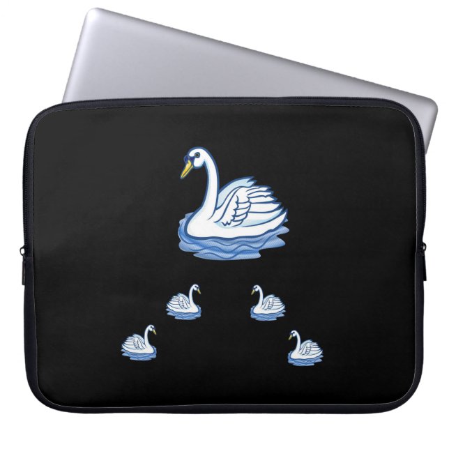 Laptop sleeve Svan (Framsidan)