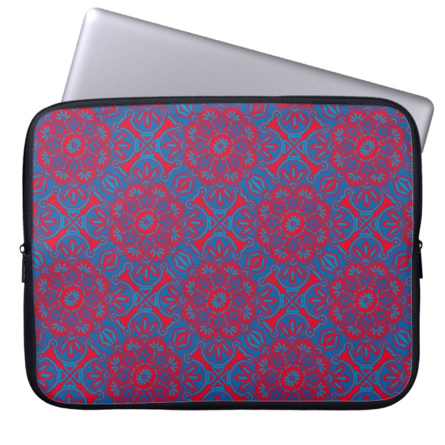 Laptop sleeve Tribal Blue (Framsidan)