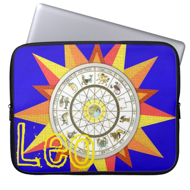 Laptop sleeve Zodia Astrology Leo (Framsidan)
