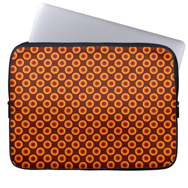 Laptop Sleeves "Dots" Seventies Var01 Retro (Framsidan)