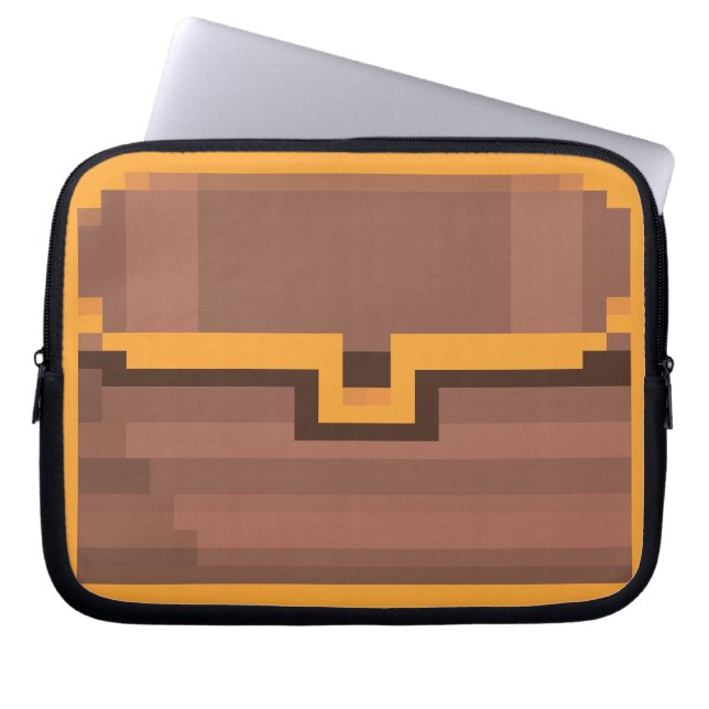 Laptop Sleeves "Tresure Chest" 01 Pixel-Art (Framsidan)