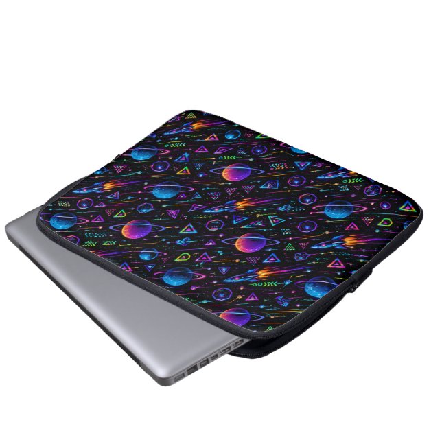 Laptopfodral 13in-Futuristisk Neopren  Laptop Fodral (Framre botten)